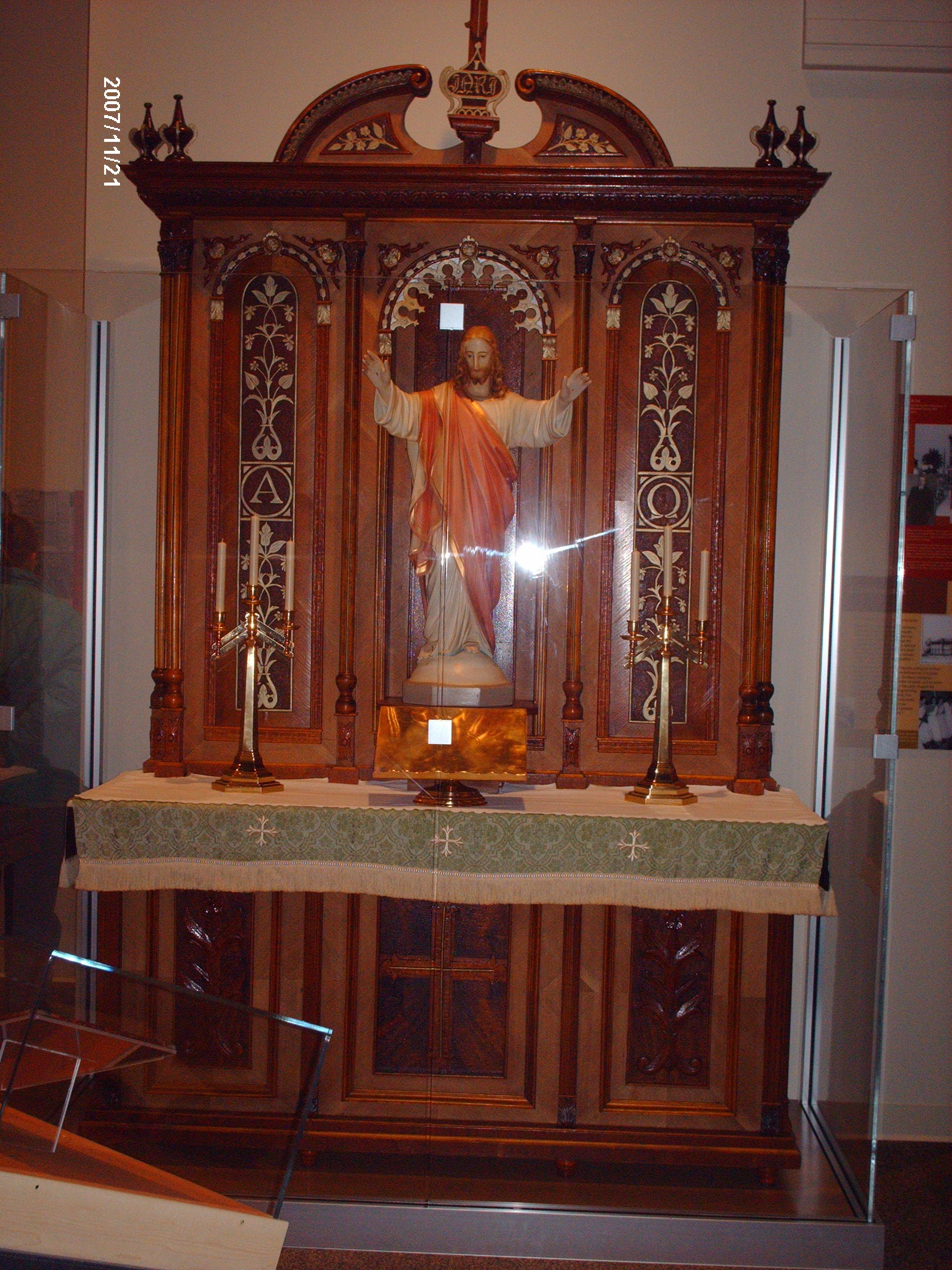 Johann Franzman's first altar