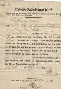 Jon Larson's Innoculation Certificate
