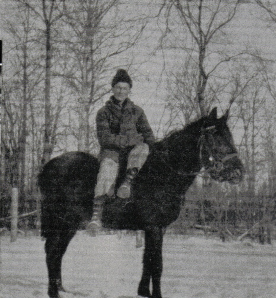 John on horseback