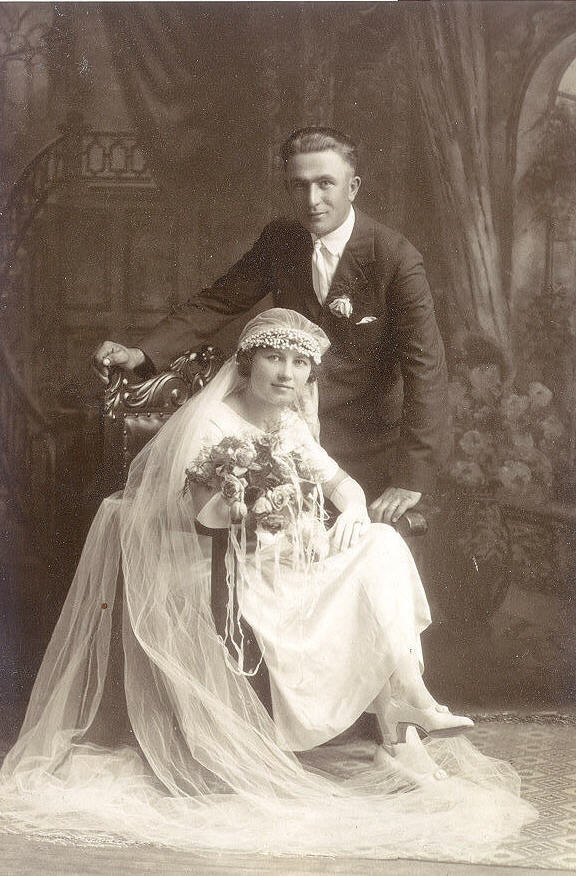 John and Mabel's wedding photo