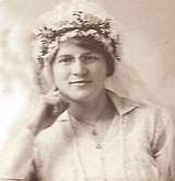 Martha Scheer-wedding day